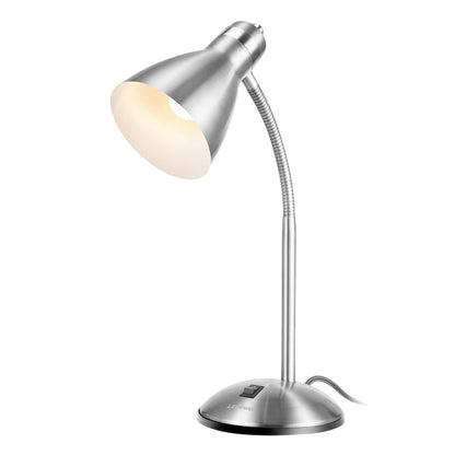 LEPOWER Metal Desk Lamp, Adjustable GooseNeck Reading Light for Bedroom