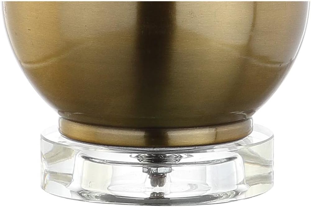 JONATHAN Y Dylan Teardrop LED Table Lamp 25", Brass Gold