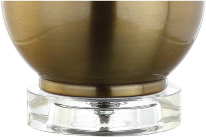 JONATHAN Y Dylan Teardrop LED Table Lamp 25", Brass Gold