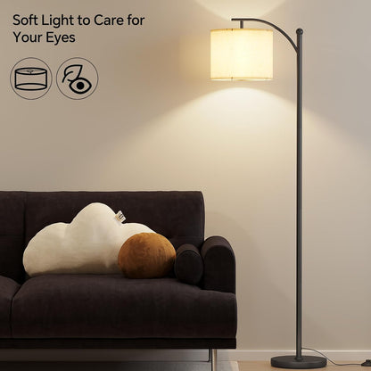SUNMORY Arc Floor Lamp, Modern Floor Lamp with 3 Color Temperatures Bulb