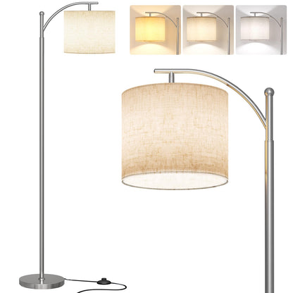 SUNMORY Arc Floor Lamp, Modern Floor Lamp with 3 Color Temperatures Bulb