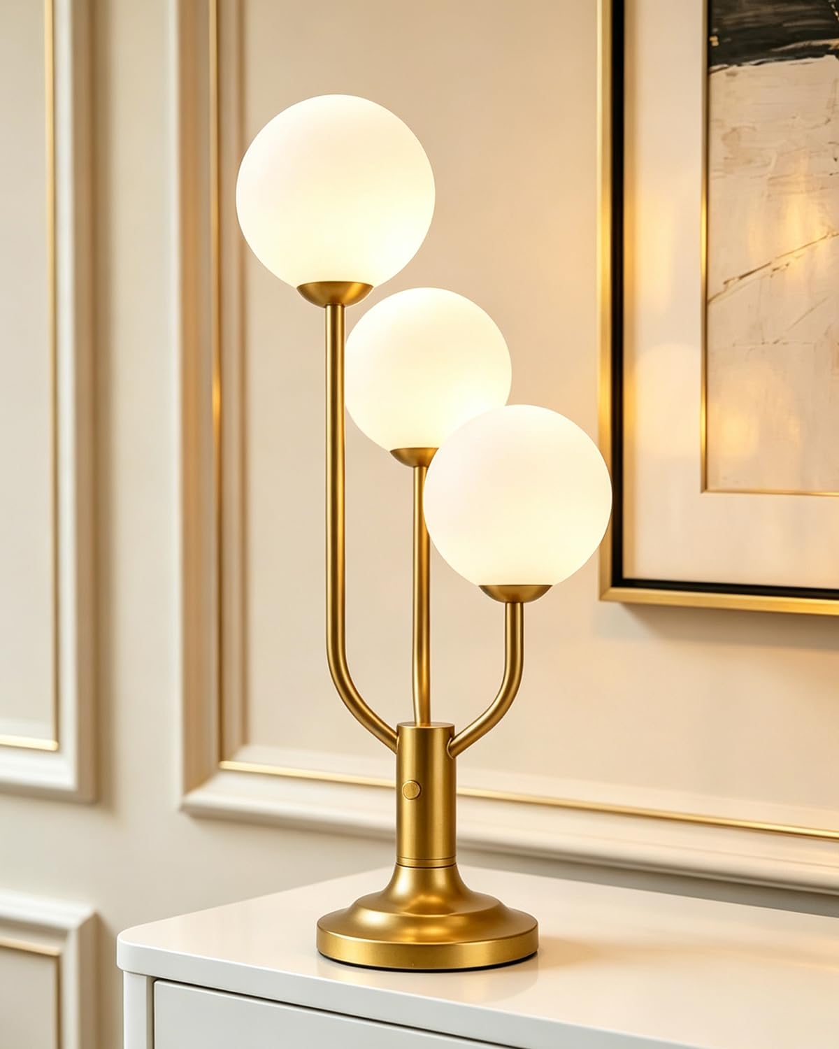 Globe Orange Table Lamp Dimmable Magic DIY Arms G9 Bulbs Included