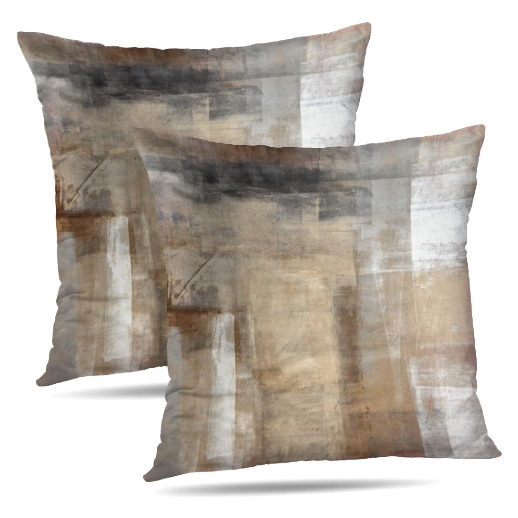 Throw Pillow Covers for Couch, 18x18 Inch, 2 Pack, Turquoise