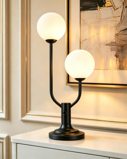 Globe Orange Table Lamp Dimmable Magic DIY Arms G9 Bulbs Included