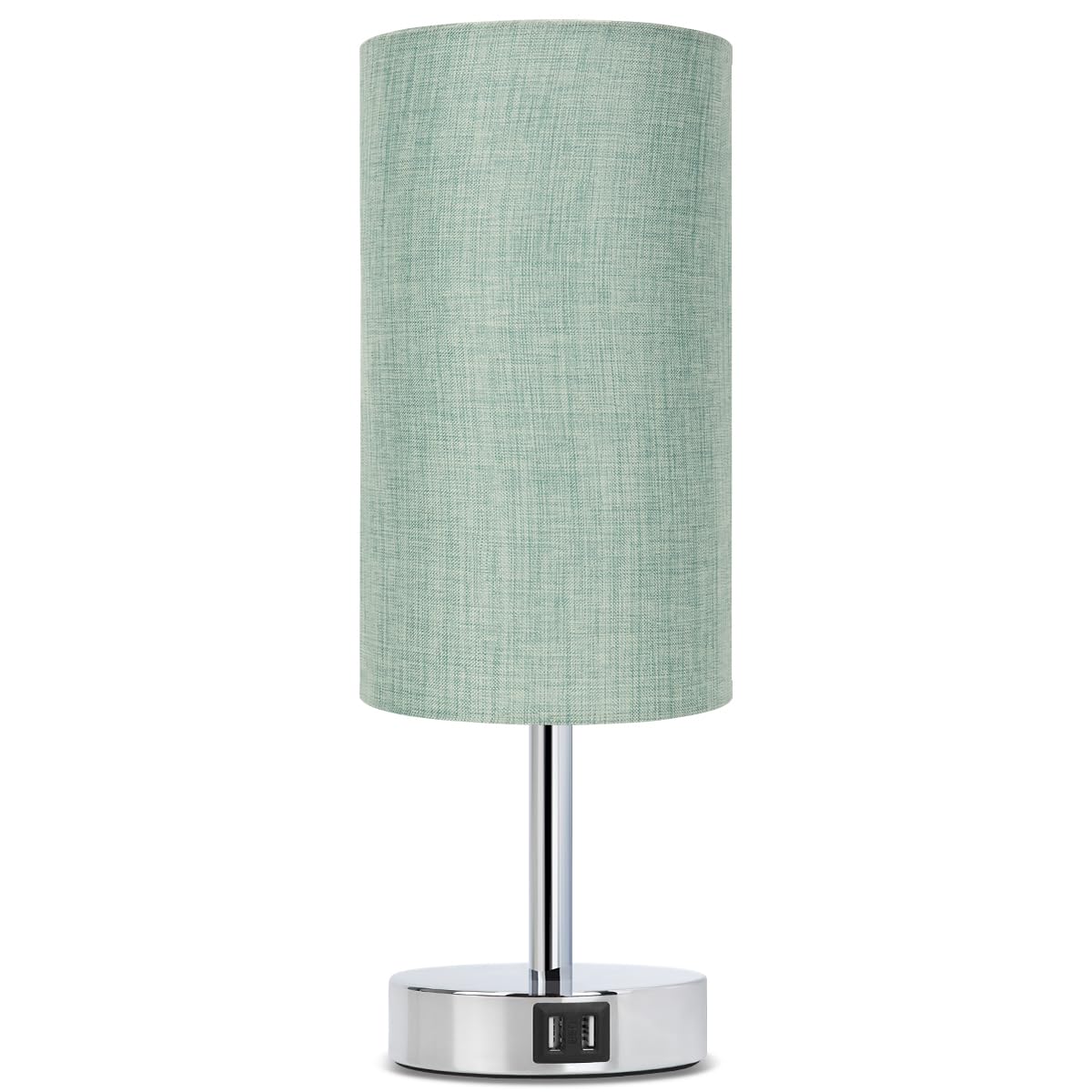 Yarra-Decor Bedside Table Lamp with USB Ports, Touch Dimmable Nightstand