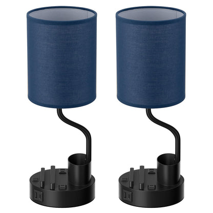 Fenmzee Bedside Lamps for Bedroom Set of 2 - Table Desk Lamp for Nightstand