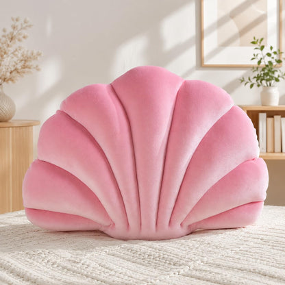 CANGHI Shell Pillow, Seashell Pillow,Seashell Throw Pillows,White 13"x10"