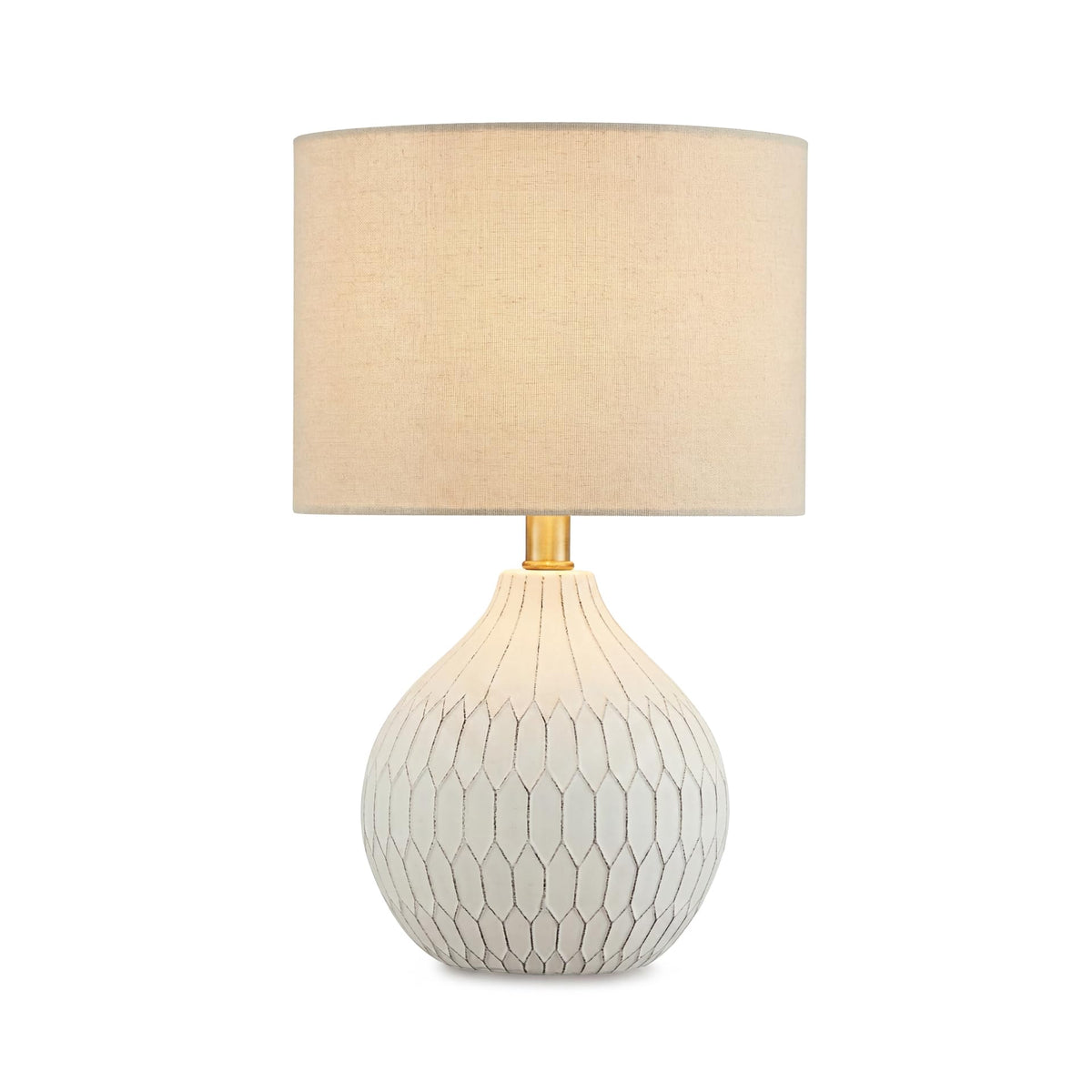 Signature Design by Ashley Rainermen Ceramic Table Lamp, 21", Off White