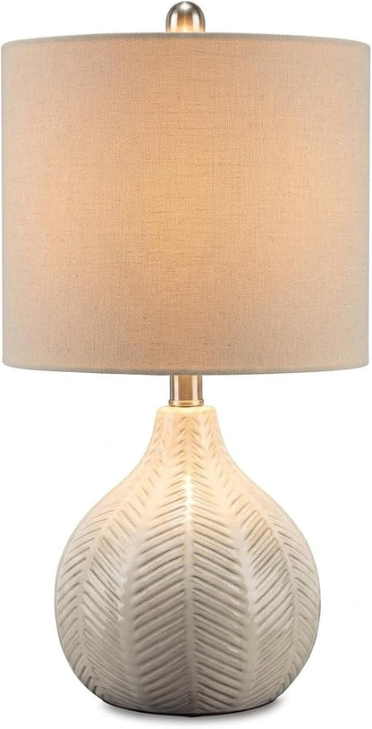 Signature Design by Ashley Rainermen Ceramic Table Lamp, 21", Off White