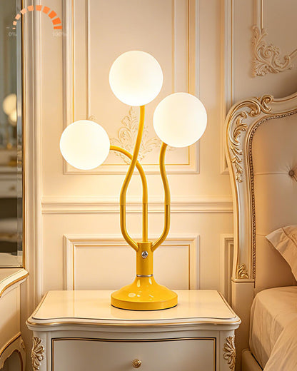 Globe Orange Table Lamp Dimmable Magic DIY Arms G9 Bulbs Included