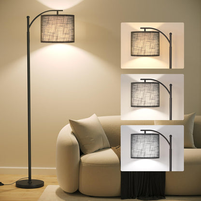 SUNMORY Arc Floor Lamp, Modern Floor Lamp with 3 Color Temperatures Bulb