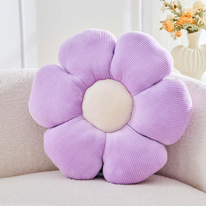 Kcvvcr Flower Throw Pillow, Soft Sage Green 14.9" Shaped Floor Pillow for Home Decor, Cute Aesthetic Plush Decorative Pillows for Bed, Sofa, Couch