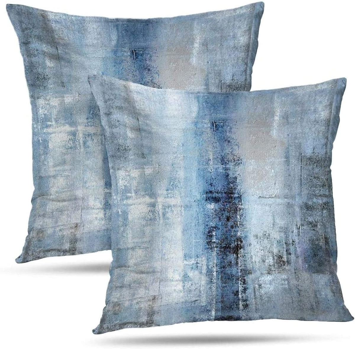 Throw Pillow Covers for Couch, 18x18 Inch, 2 Pack, Turquoise