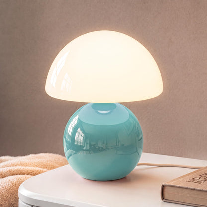 Dawnwake Mushroom Lamp Table Lamp for Bedroom-Small Desk Table Lamps,Orange