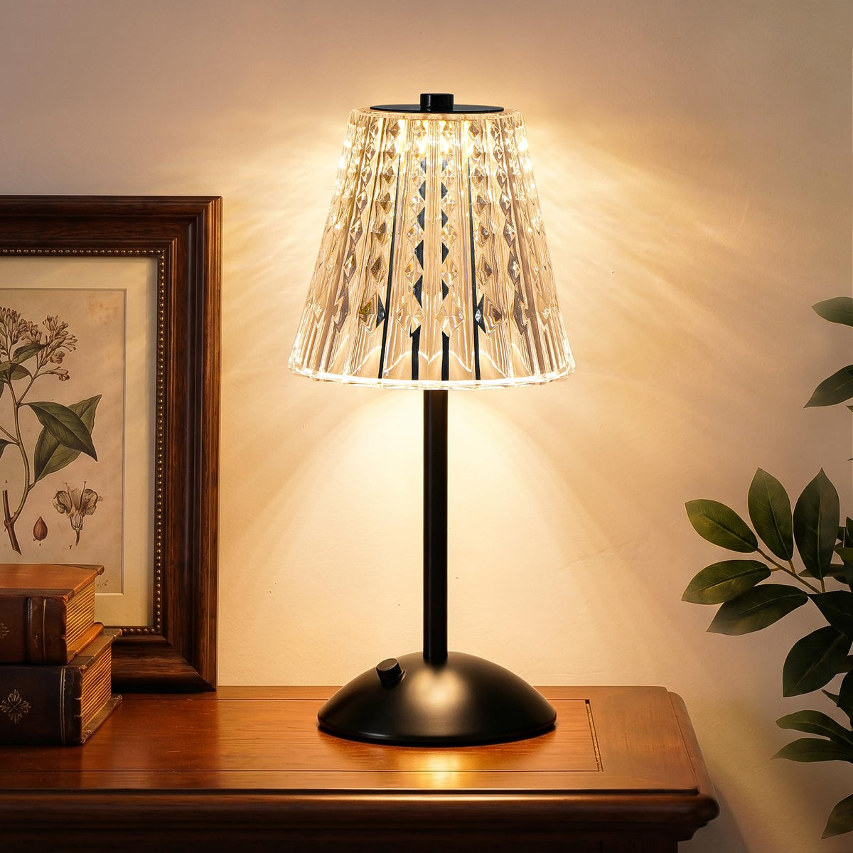 Cordless Touch Table Lamp, Classic Edition Rechargeable Small Desk Lamp