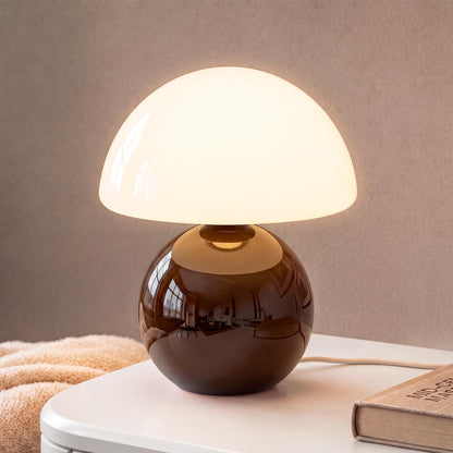 Dawnwake Mushroom Lamp Table Lamp for Bedroom-Small Desk Table Lamps,Orange