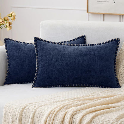 MIULEE Decorative Couch Throw Pillow Covers 18x18 Inch Sage Green 2 Pack