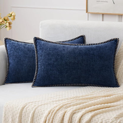 MIULEE Decorative Couch Throw Pillow Covers 18x18 Inch Sage Green 2 Pack