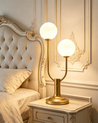 Globe Orange Table Lamp Dimmable Magic DIY Arms G9 Bulbs Included