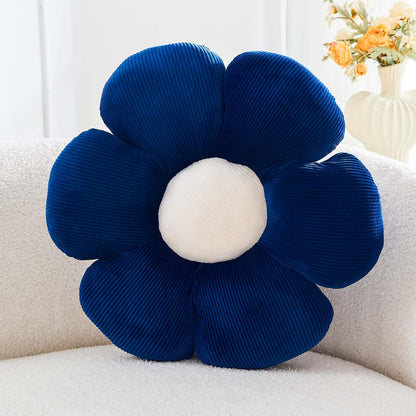 Kcvvcr Flower Throw Pillow, Soft Sage Green 14.9" Shaped Floor Pillow for Home Decor, Cute Aesthetic Plush Decorative Pillows for Bed, Sofa, Couch