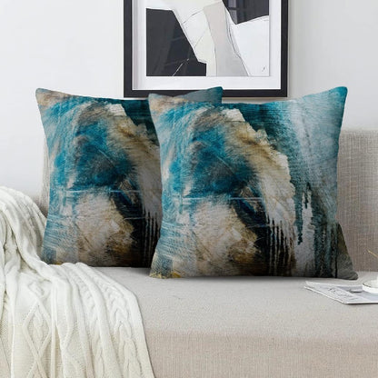 Throw Pillow Covers for Couch, 18x18 Inch, 2 Pack, Turquoise