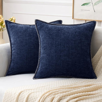 MIULEE Decorative Couch Throw Pillow Covers 18x18 Inch Sage Green 2 Pack