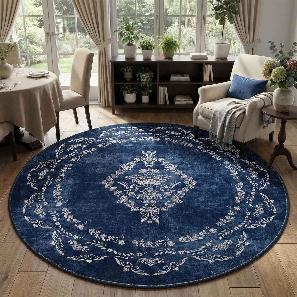 FlyDOIT 5x7 Large Area Rugs for Living Room, Green