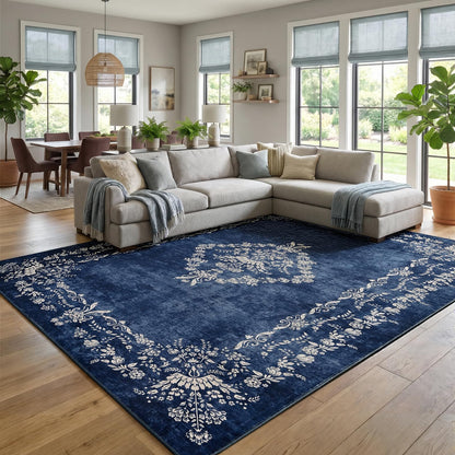 FlyDOIT 5x7 Large Area Rugs for Living Room, Green