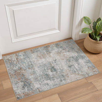 Tortania Area Rug Living Room Rugs - 5x7 Washable Large Soft Neutral Boho Moroccan Bohemian Farmhouse Rug Indoor Floor Carpet for Bedroom Under Dining Table Home Office Decor - Cream Brown
