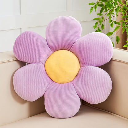 Kcvvcr Flower Throw Pillow, Soft Sage Green 14.9" Shaped Floor Pillow for Home Decor, Cute Aesthetic Plush Decorative Pillows for Bed, Sofa, Couch