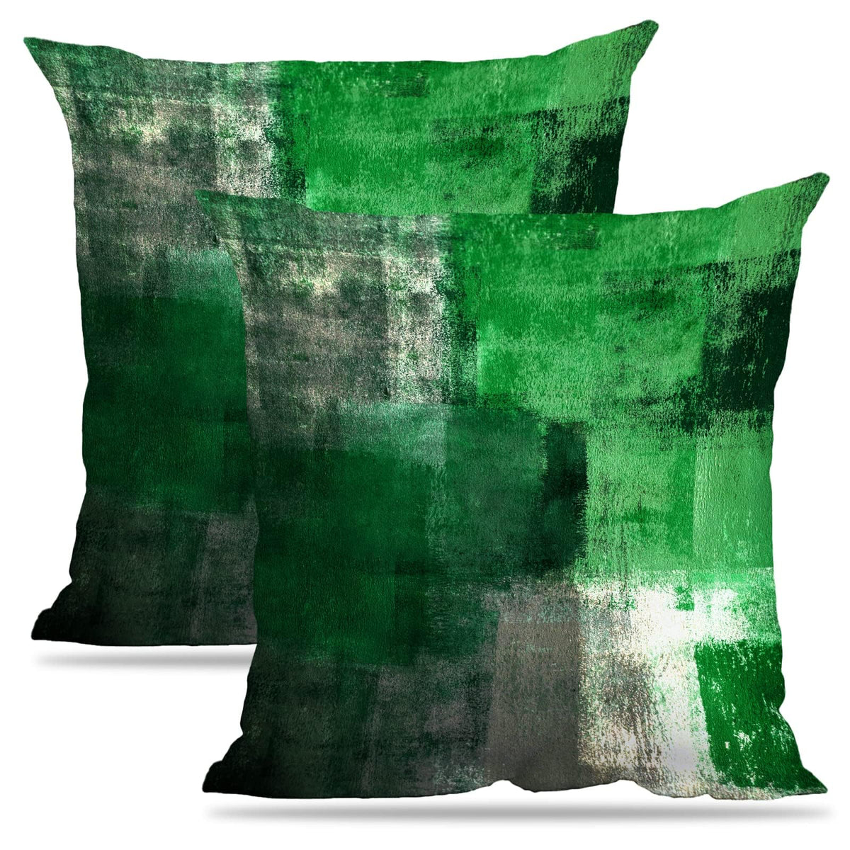 Throw Pillow Covers for Couch, 18x18 Inch, 2 Pack, Turquoise