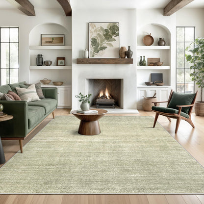 Valenrug Washable Rugs 5x7, Non Slip Large Area Rugs for Living Room, Beige