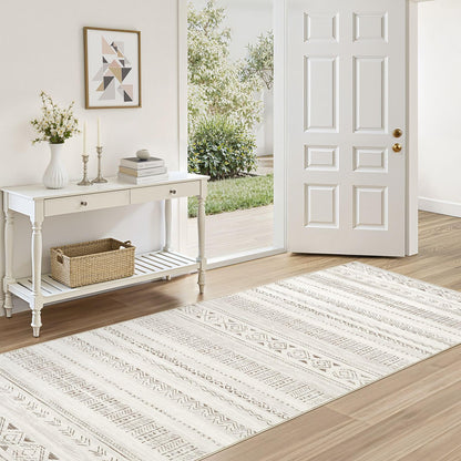 cotiled Boho 5x7 Area Rugs for Living Room: Soft Moroccan Washable Rug