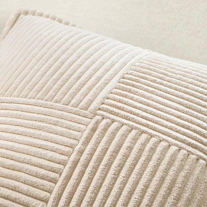 MIULEE Decorative Throw Pillow Covers for Couch 18x18 Inch Beige 2 Pack