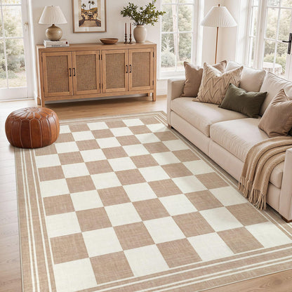 cotiled Boho 5x7 Area Rugs for Living Room: Soft Moroccan Washable Rug