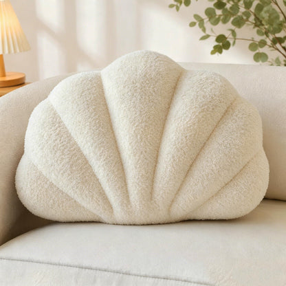CANGHI Shell Pillow, Seashell Pillow,Seashell Throw Pillows,White 13"x10"