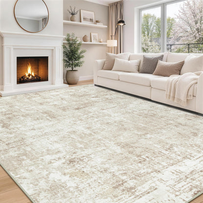 8x10 Area Rugs for Living Room Bedroom Dining Room Washable Blue Grey