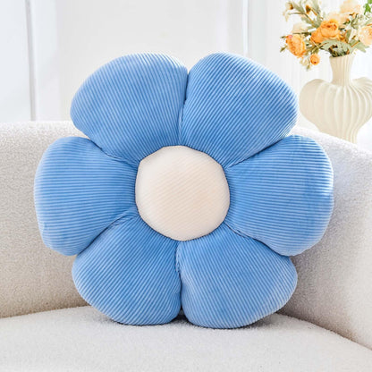 Kcvvcr Flower Throw Pillow, Soft Sage Green 14.9" Shaped Floor Pillow for Home Decor, Cute Aesthetic Plush Decorative Pillows for Bed, Sofa, Couch