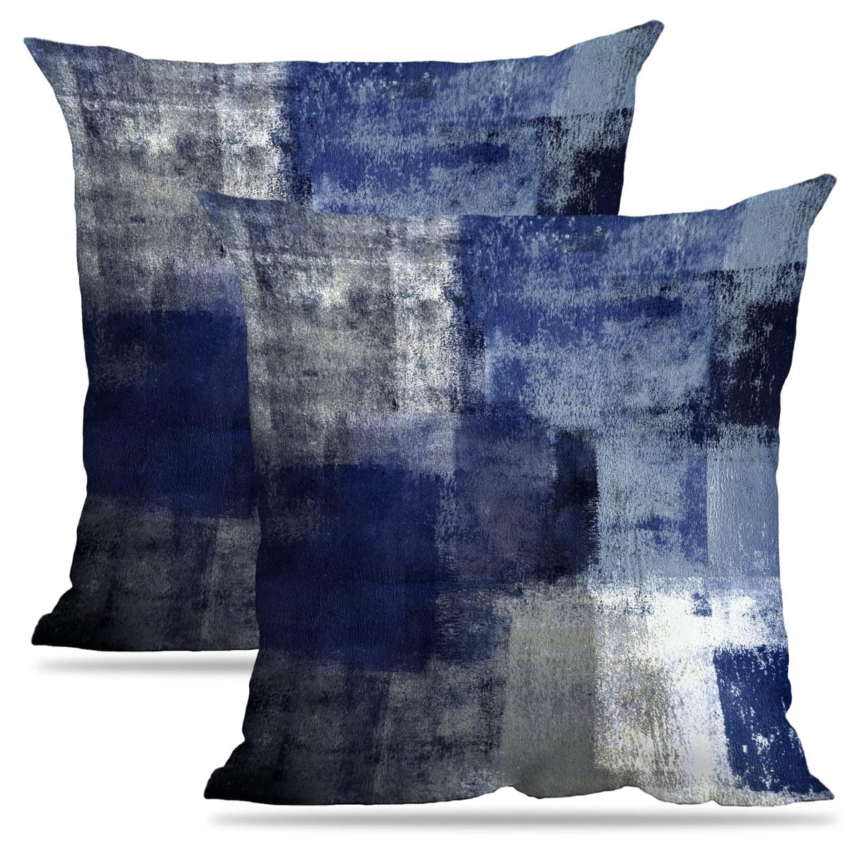 Throw Pillow Covers for Couch, 18x18 Inch, 2 Pack, Turquoise