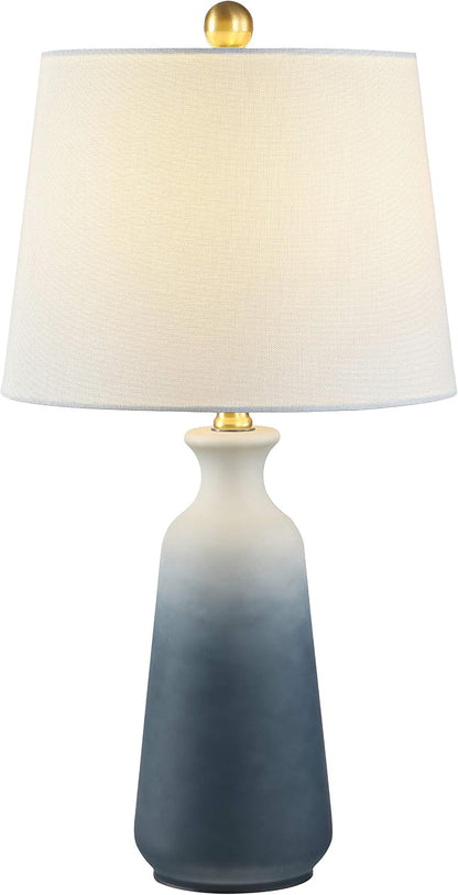 SAFAVIEH Lighting Narem Table Lamp, 23″ Ceramic Blue Grey TBL4240A