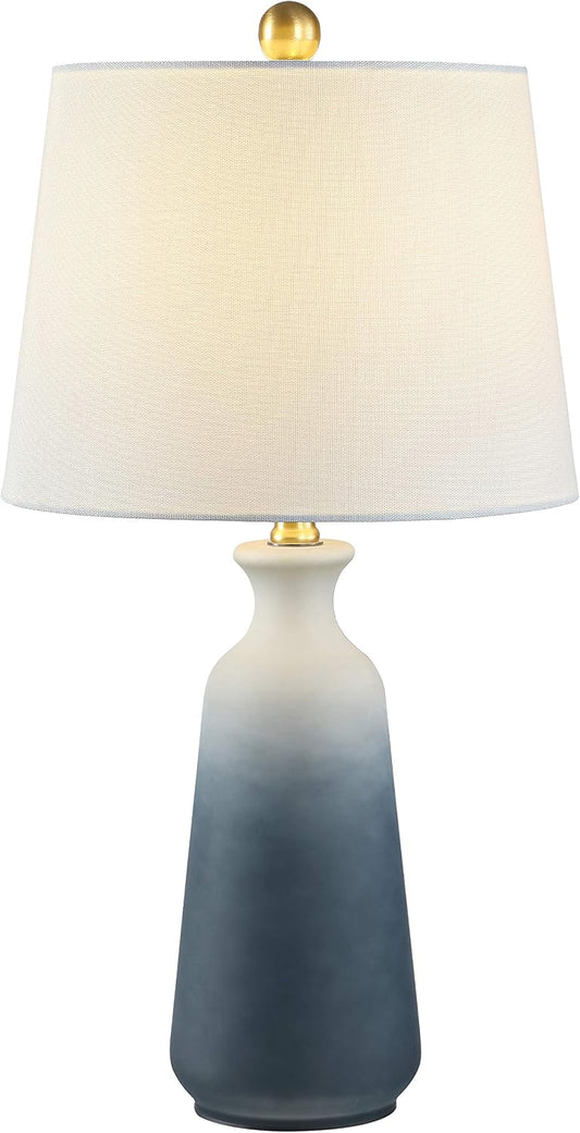 SAFAVIEH Lighting Narem Table Lamp, 23″ Ceramic Blue Grey TBL4240A