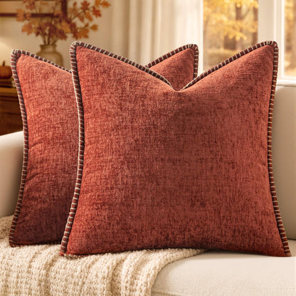MIULEE Decorative Couch Throw Pillow Covers 18x18 Inch Sage Green 2 Pack