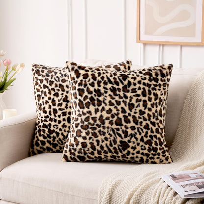 GALMAXS7 Cheetah Pillow Covers Leopard Throw Pillow Covers Set of 2, 18x18