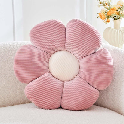 Kcvvcr Flower Throw Pillow, Soft Sage Green 14.9" Shaped Floor Pillow for Home Decor, Cute Aesthetic Plush Decorative Pillows for Bed, Sofa, Couch