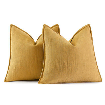 MIULEE Pack of 2 Sage Green Decorative Chenille Pillow Covers 20x20 Inch