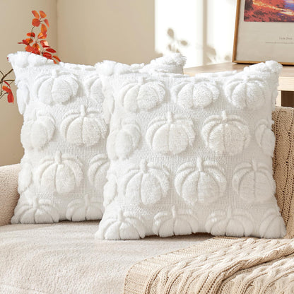 MIULEE Fall Pillow Covers Pumpkin Fall Decor 18x18 Dark Rust