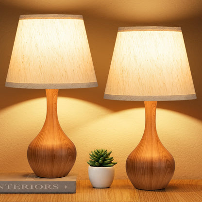 16.1" Touch Table Lamp for Nightstand, 3 Way Dimmable Small Bedroom Lamp