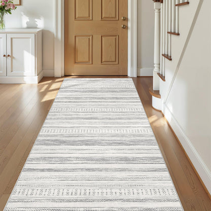 Tortania Area Rug Living Room Rugs - 5x7 Washable Large Soft Neutral Boho Moroccan Bohemian Farmhouse Rug Indoor Floor Carpet for Bedroom Under Dining Table Home Office Decor - Cream Brown
