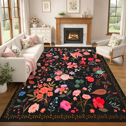 ISEAU Pink Rug for Bedroom 4x6 Area Rugs for Kids Room Dorm Rug, Non Slip