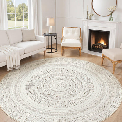 cotiled Boho 5x7 Area Rugs for Living Room: Soft Moroccan Washable Rug